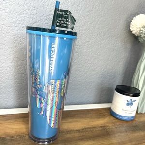 Starbucks Venti Blue Siren Color-Changing Cold Cup | 2021 Holiday Edition